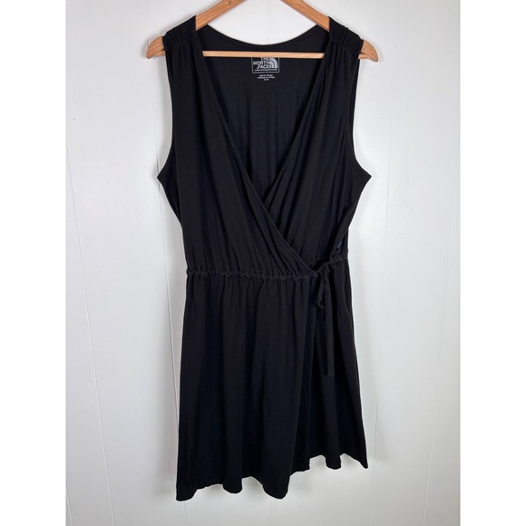 The North Face Black Dress Sleeveless Wrap Drawstring Casual‎ XL/TG Jersey - Picture 1 of 12